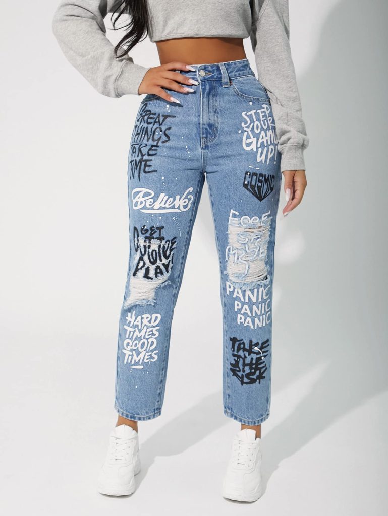 Graphic jeans womens have gained popularity in recent years as a stylish and versatile addition to any wardrobe.