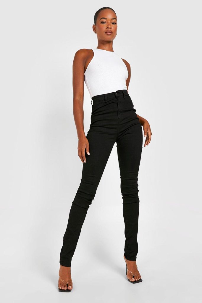 Super high waisted jeans have gained popularity in the fashion world for their unique style and flattering silhouette.