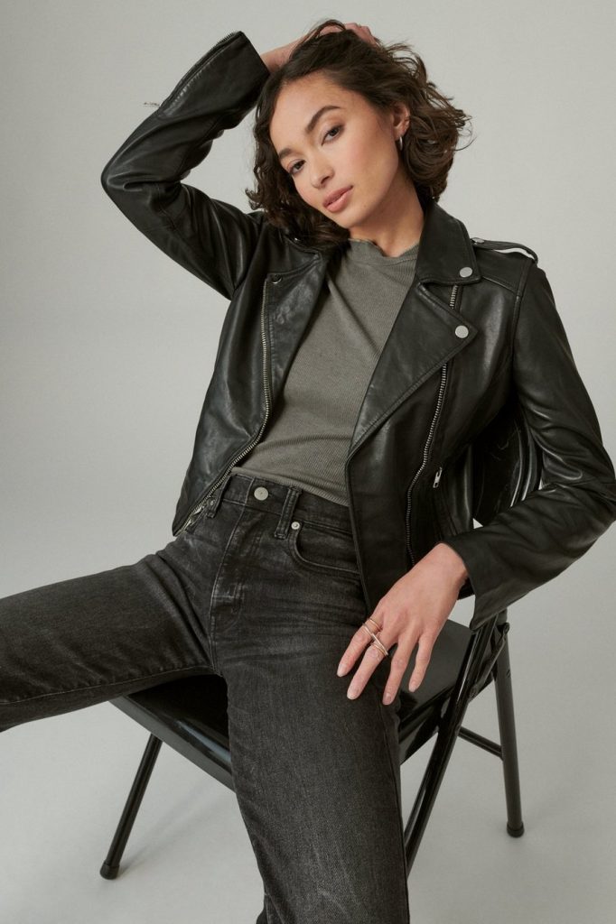 Women's moto jacket are timeless pieces that add a touch of edgy sophistication to any outfit. Their versatility makes them