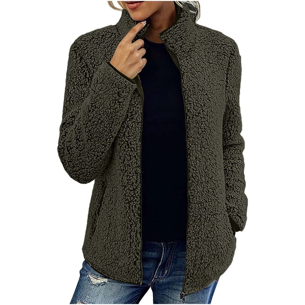 Stylish fleece jacket women's