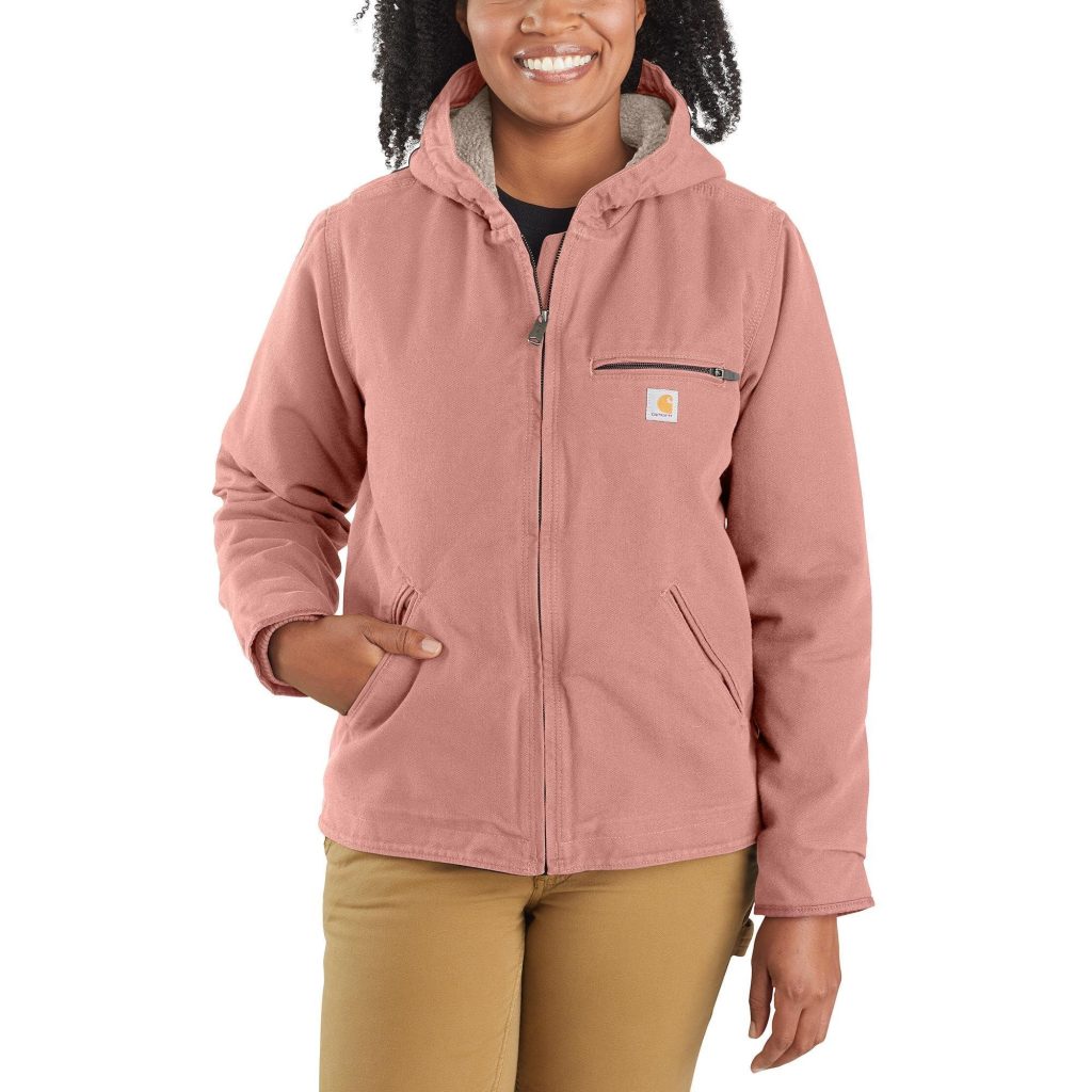 Pink carhartt jacket women's