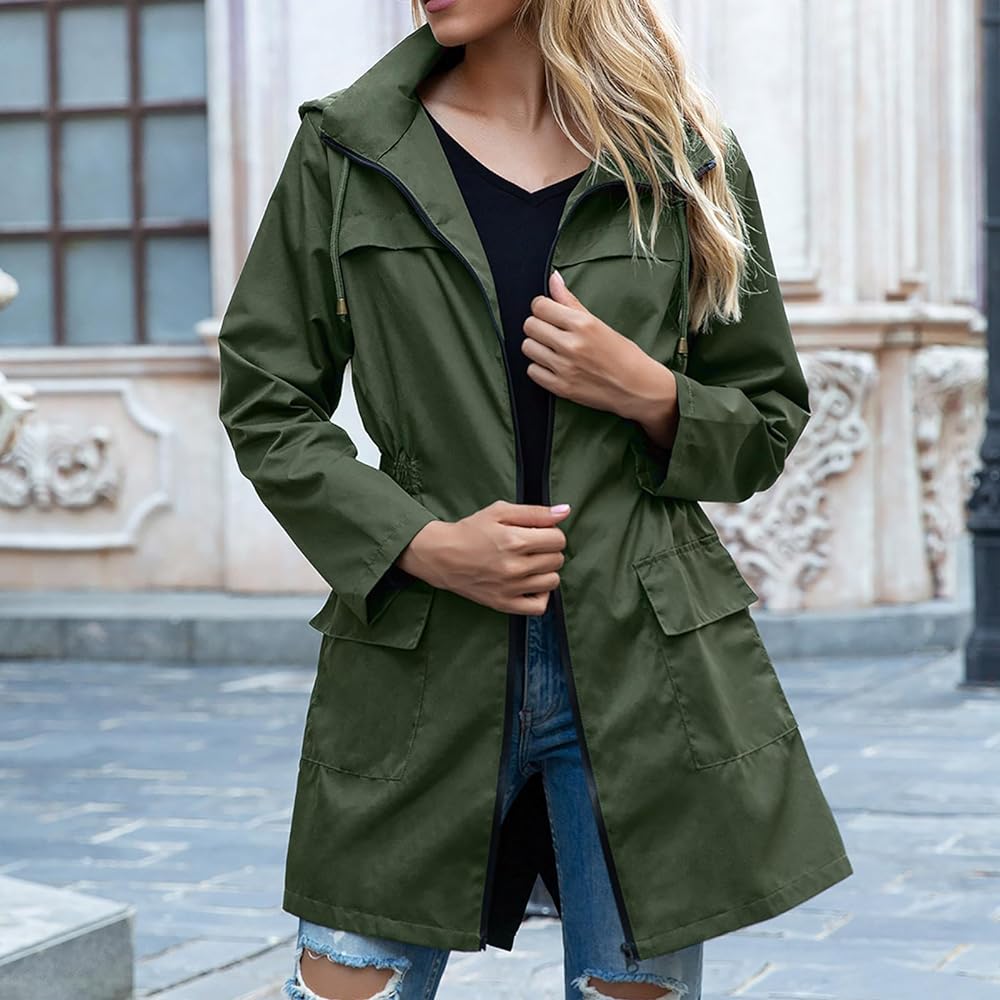 trench coat with hood