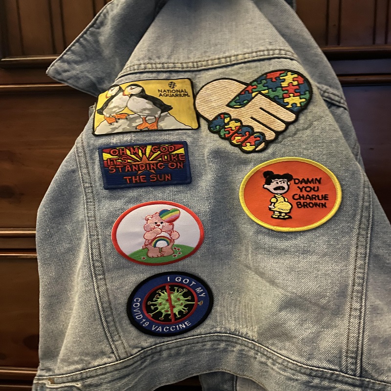 patch on a jacket