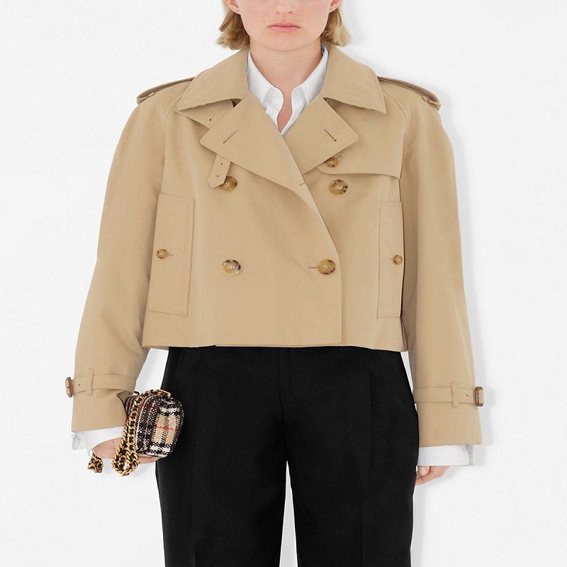 crop trench coat