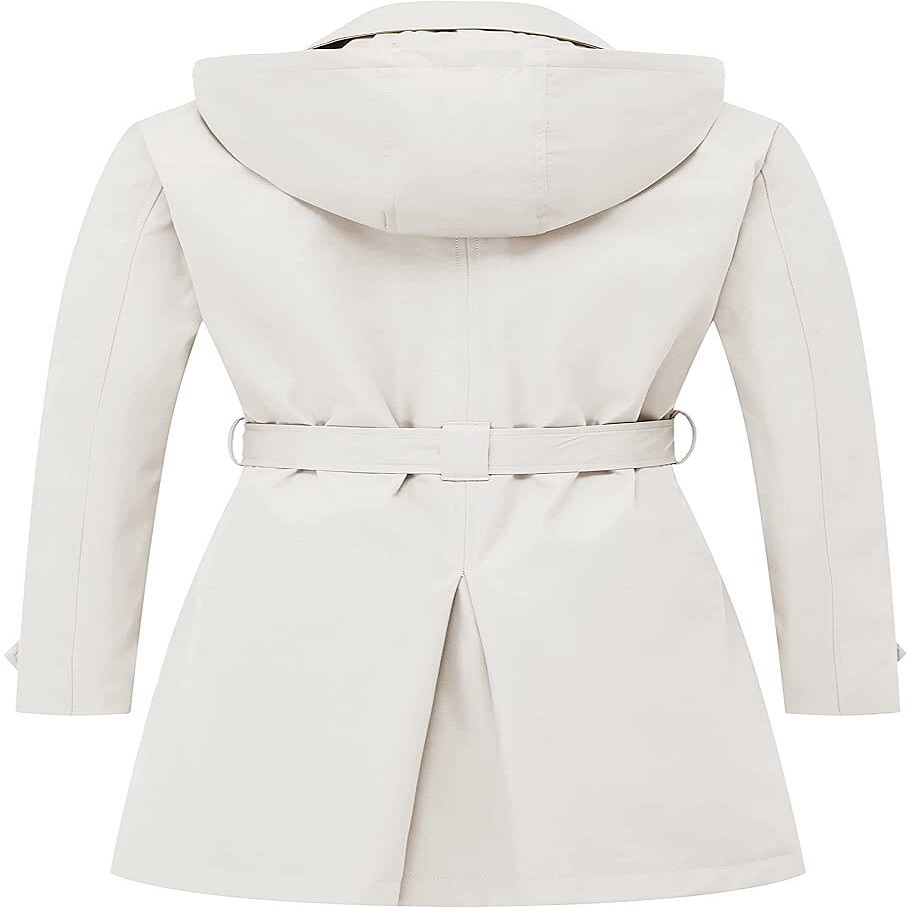 Women's trench coat with hood