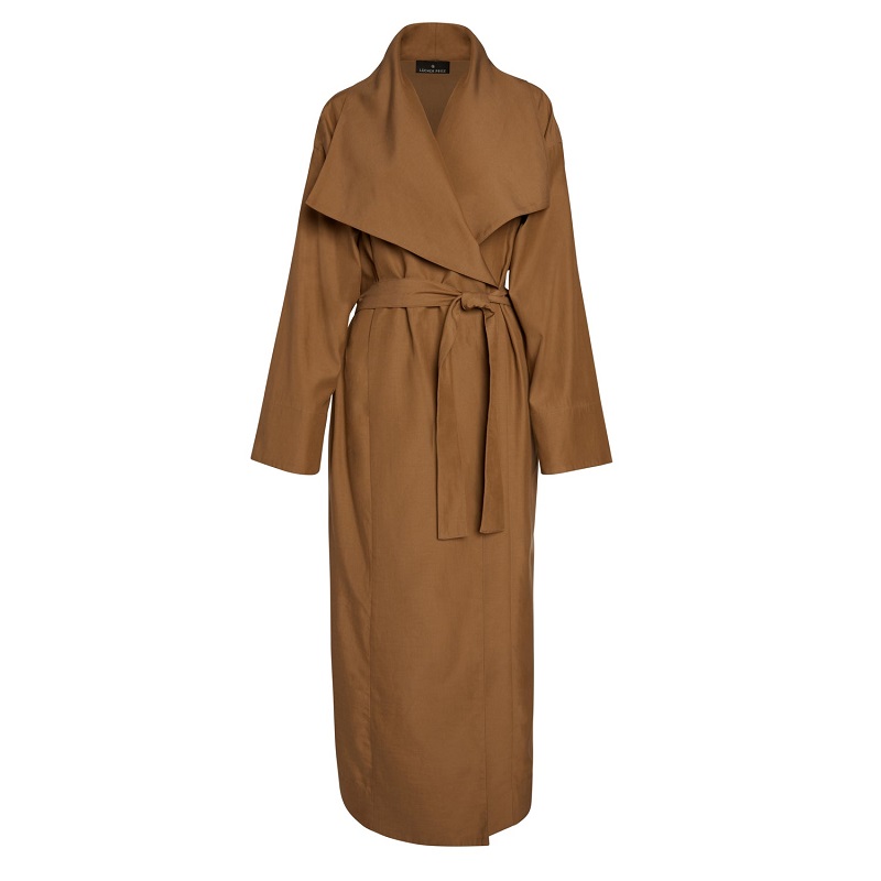 Camel trench coat