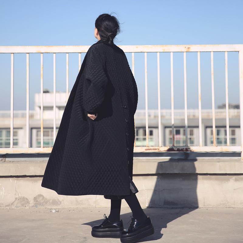 Long black trench coat