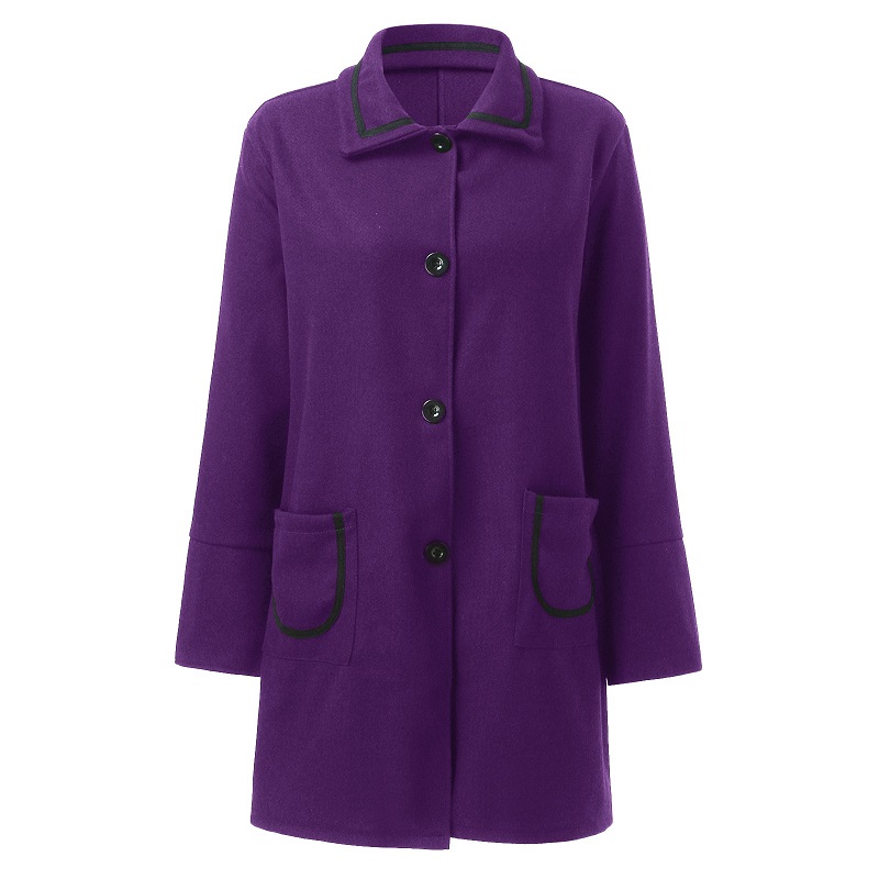 purple trench coat