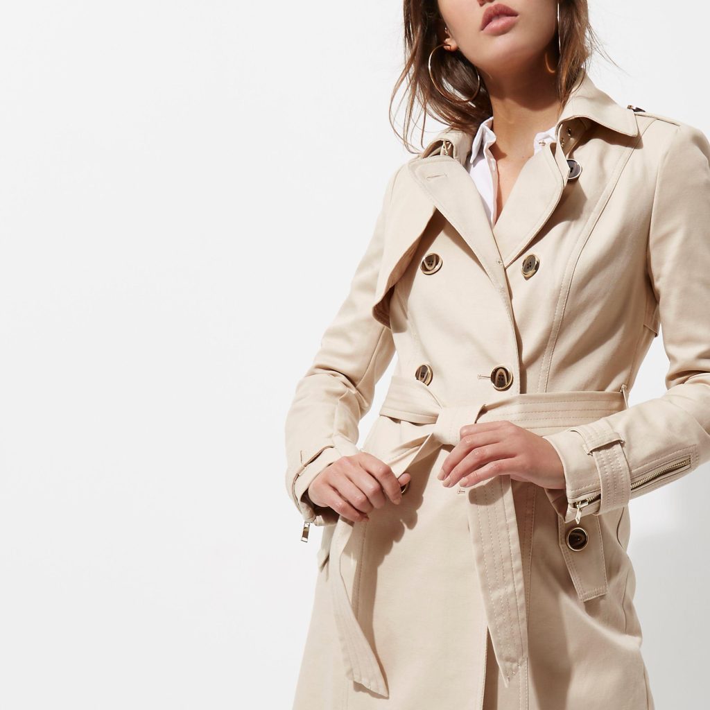 Cream trench coat 