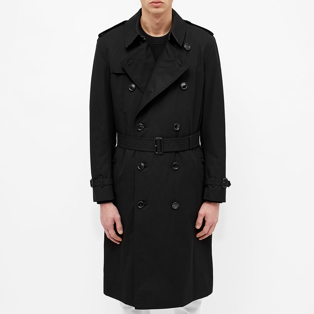 Black burberry trench coat