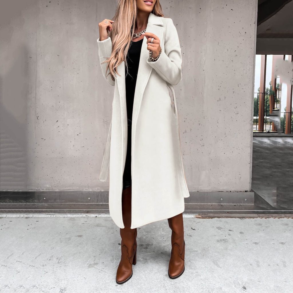 White trench coat womens