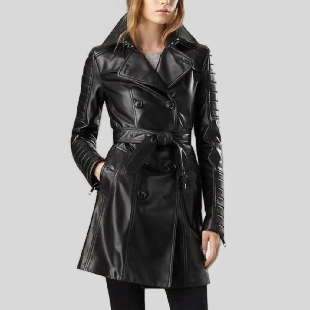 Designer trench coat