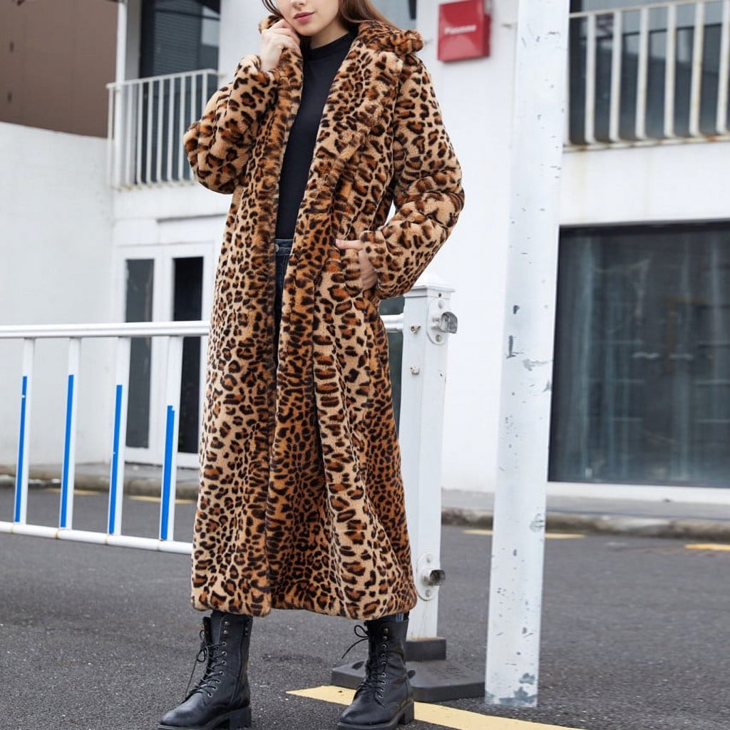 Fur trench coat