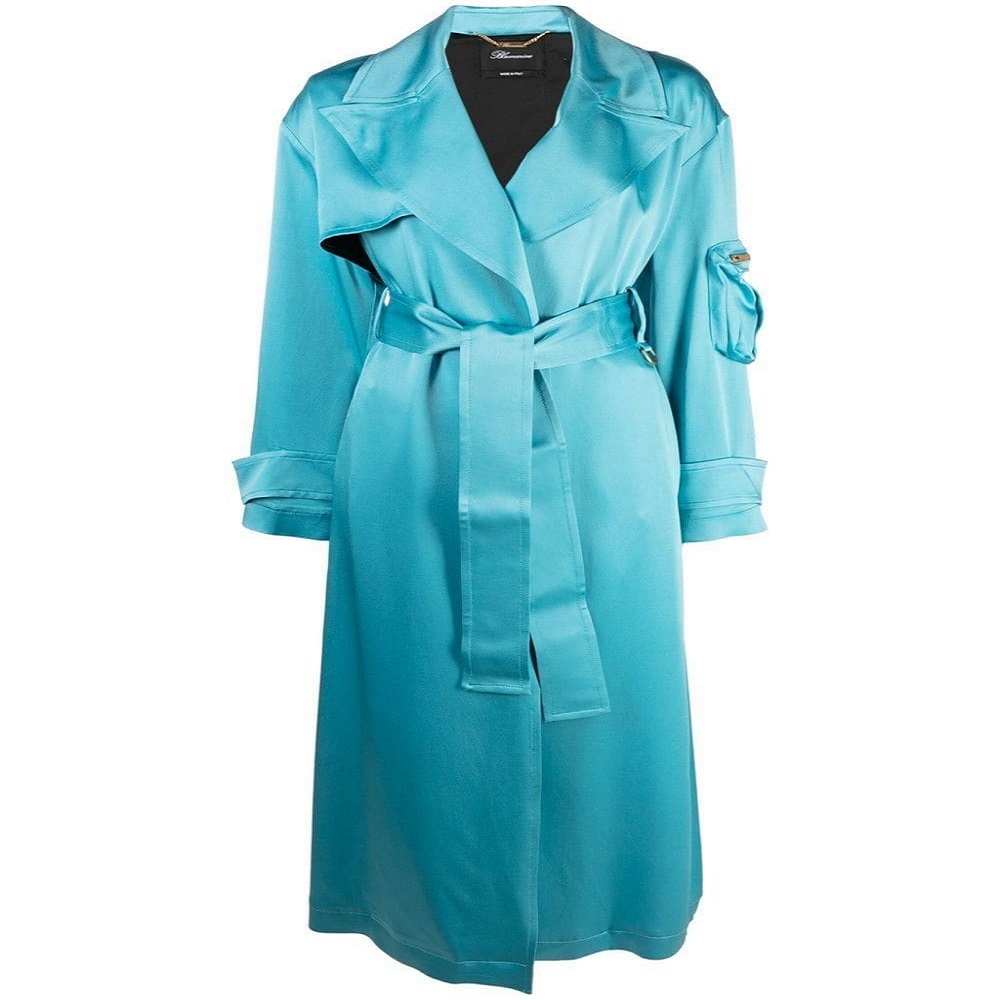 Satin trench coat