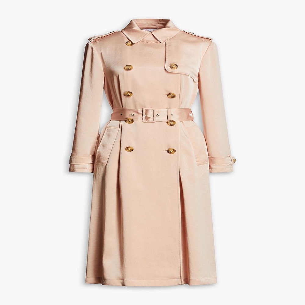 Satin trench coat