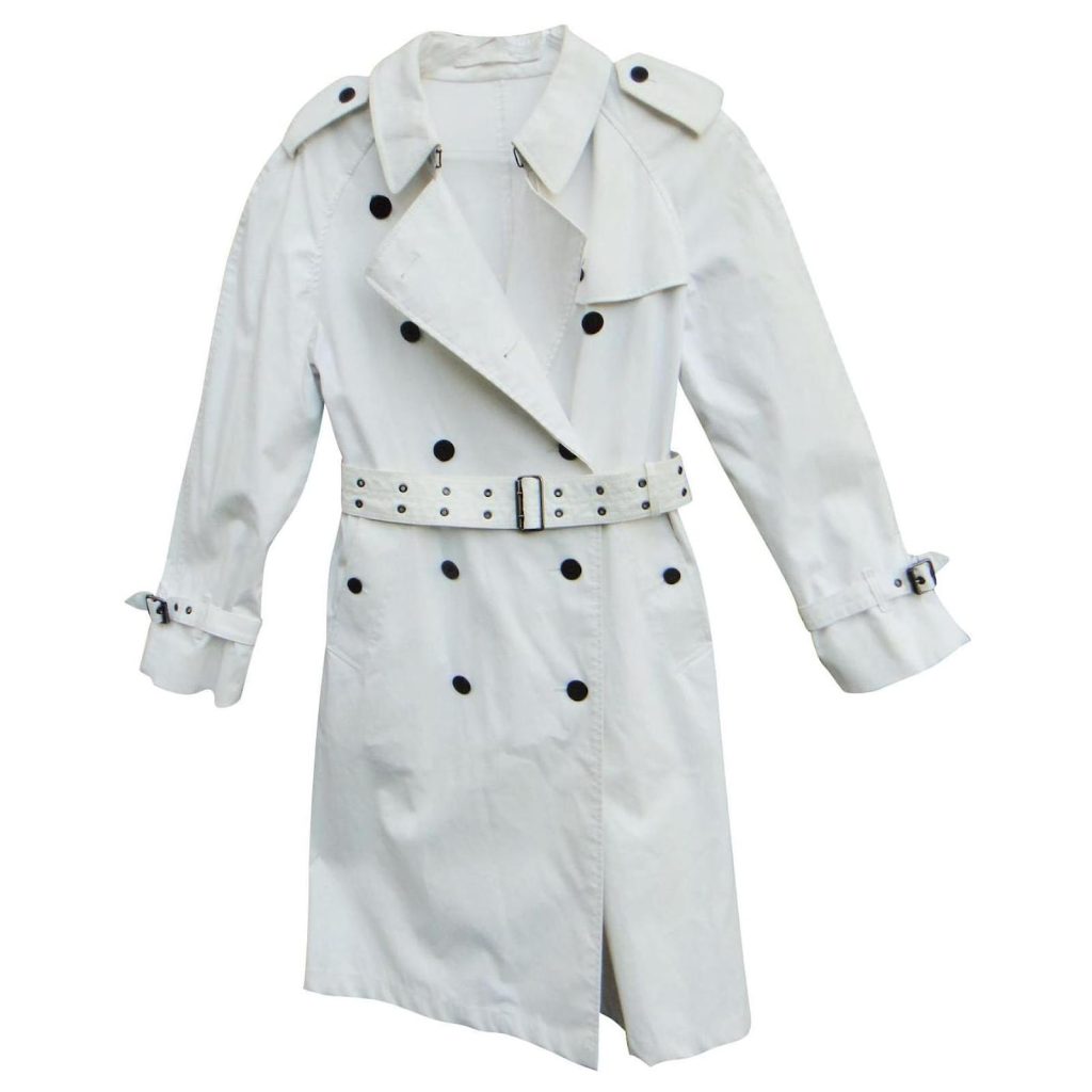 White trench coat womens