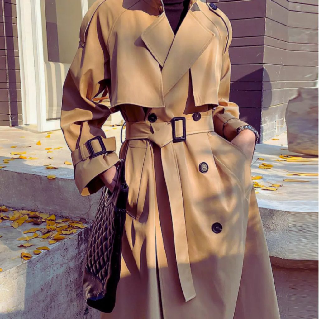 Beige trench coat womens