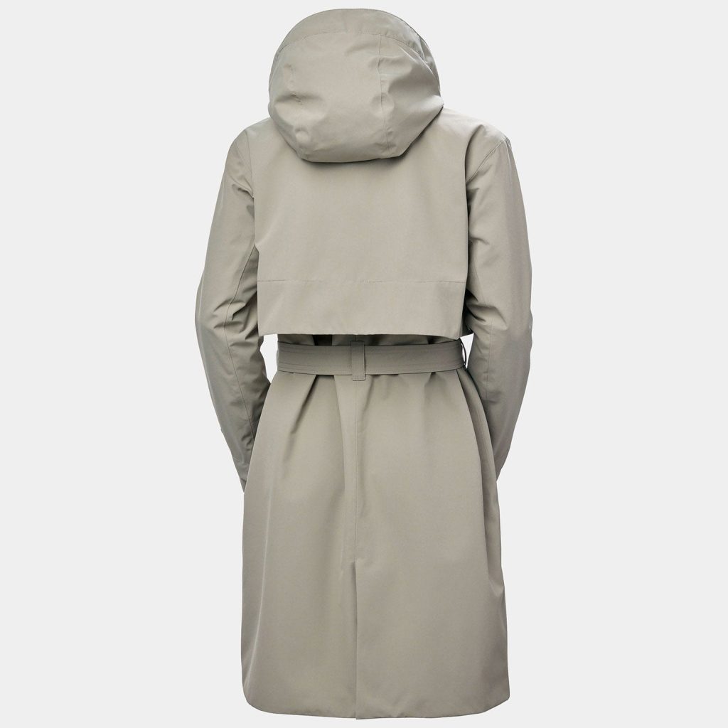 Waterproof trench coat with hood