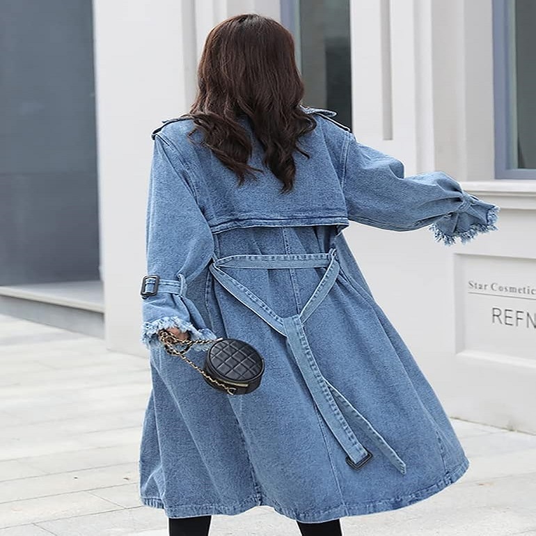 Jean trench coat