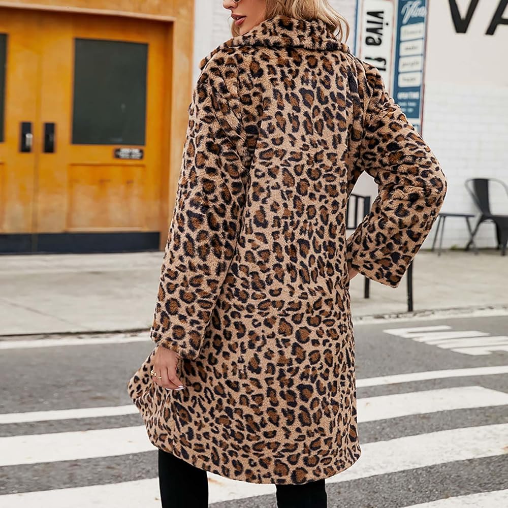 Leopard trench coat