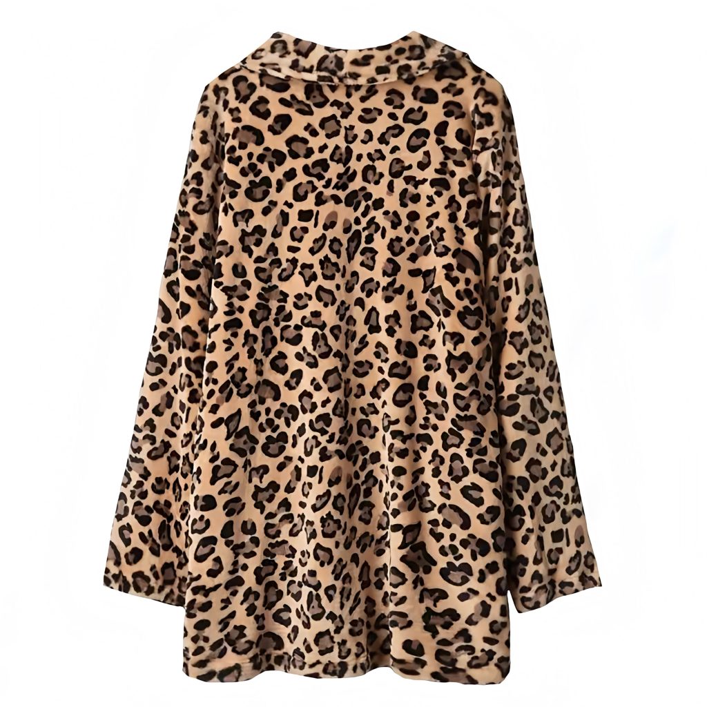 Leopard trench coat