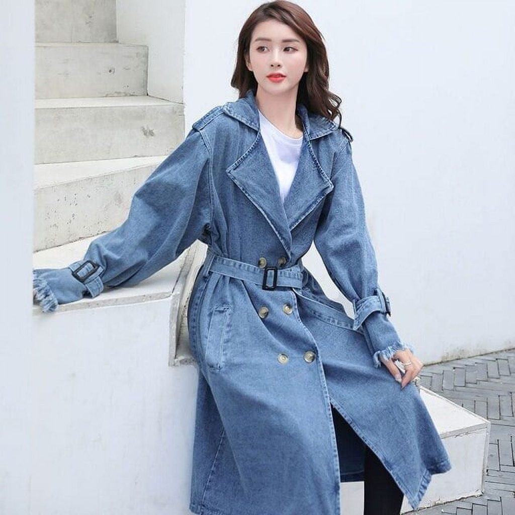 Jean trench coat