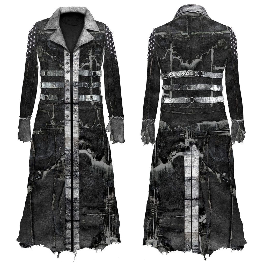 Goth trench coat