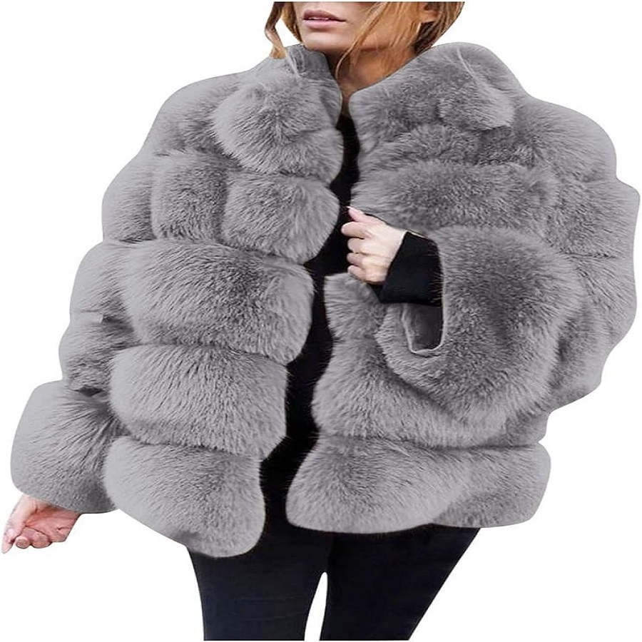 plus size fur coat