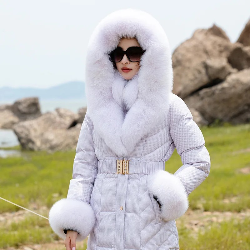 coat with fur collar