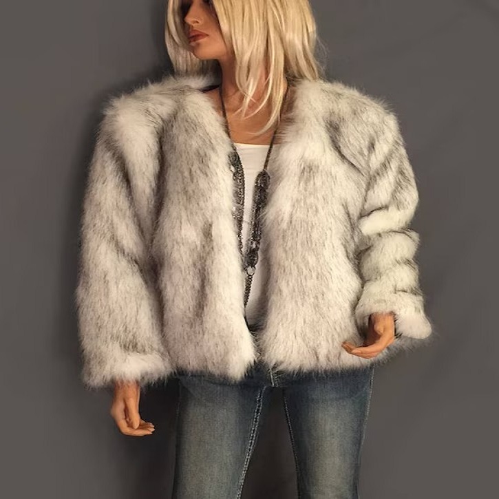 plus size fur coat