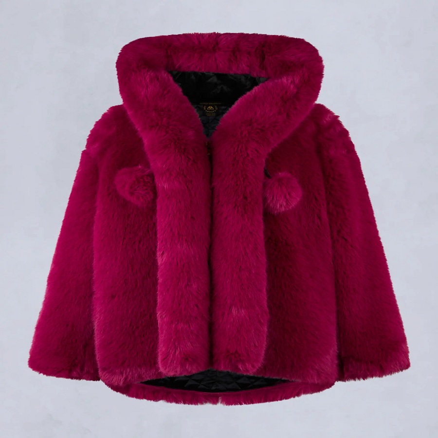 red fur coat