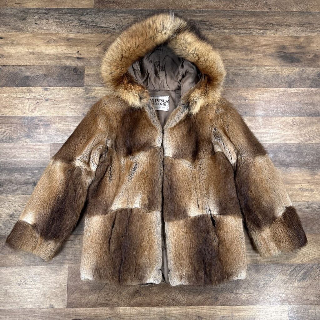 brown fur coat