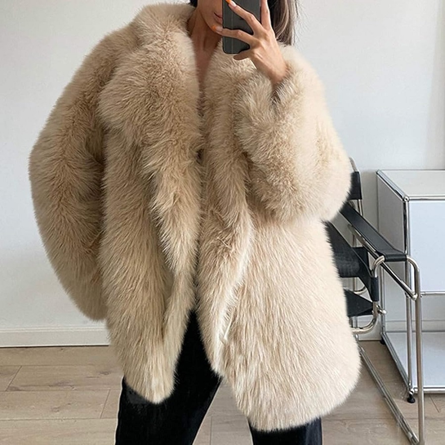 plus size fur coat