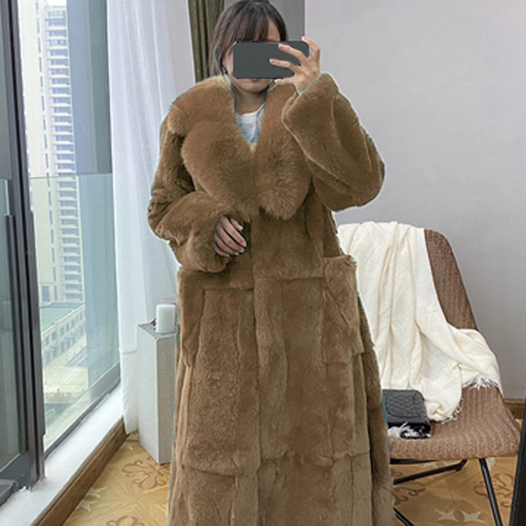 plus size faux fur coat