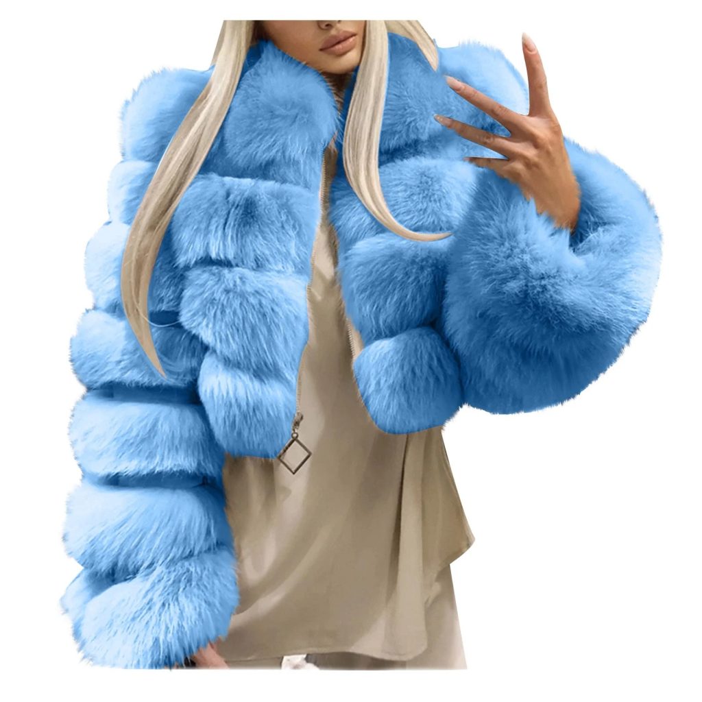 rabbit fur coat