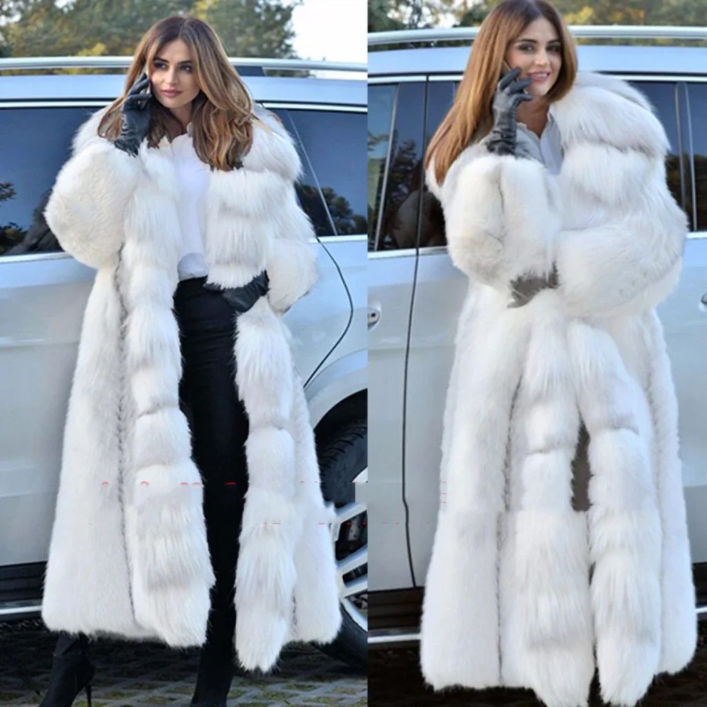 long fur coat