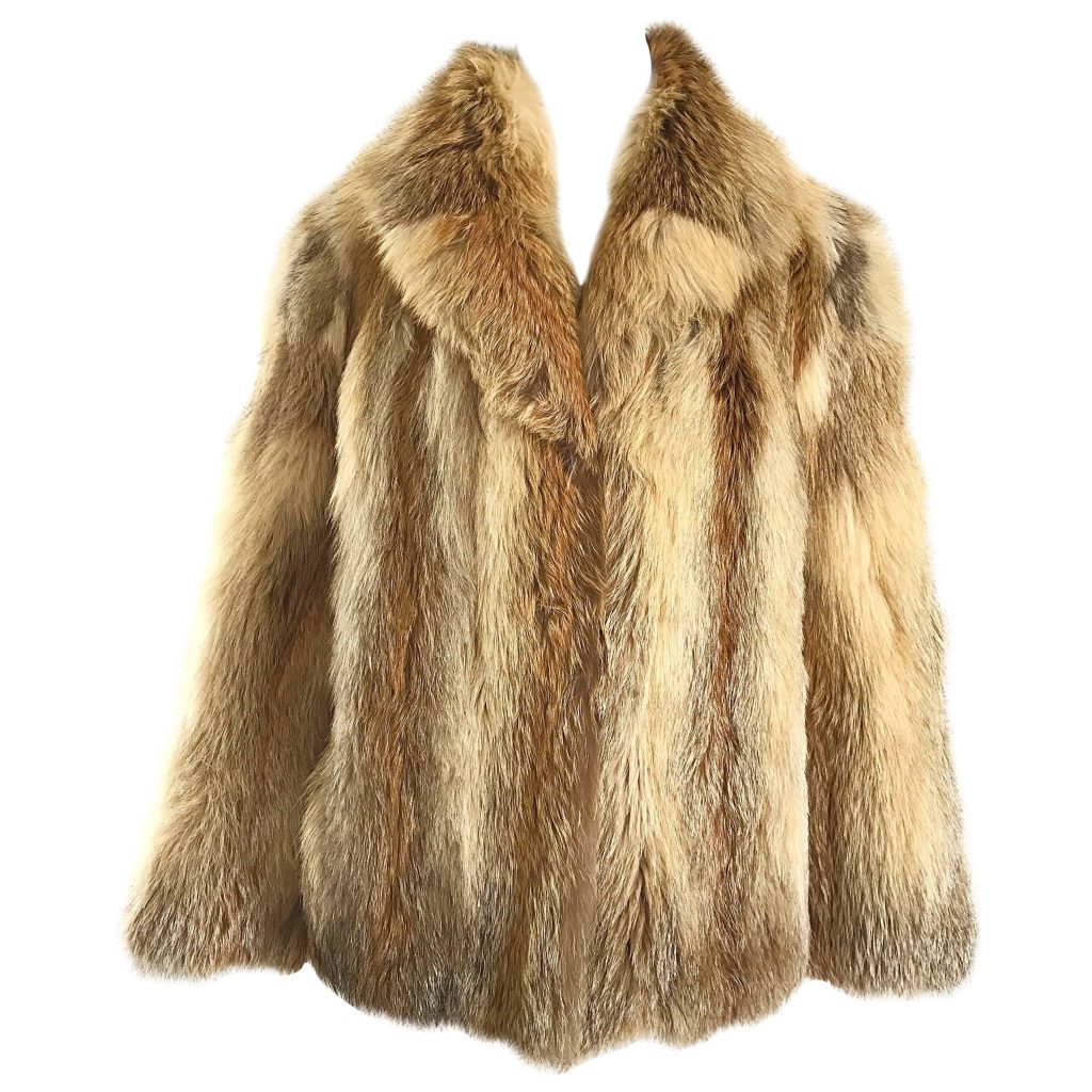 red fox fur coat