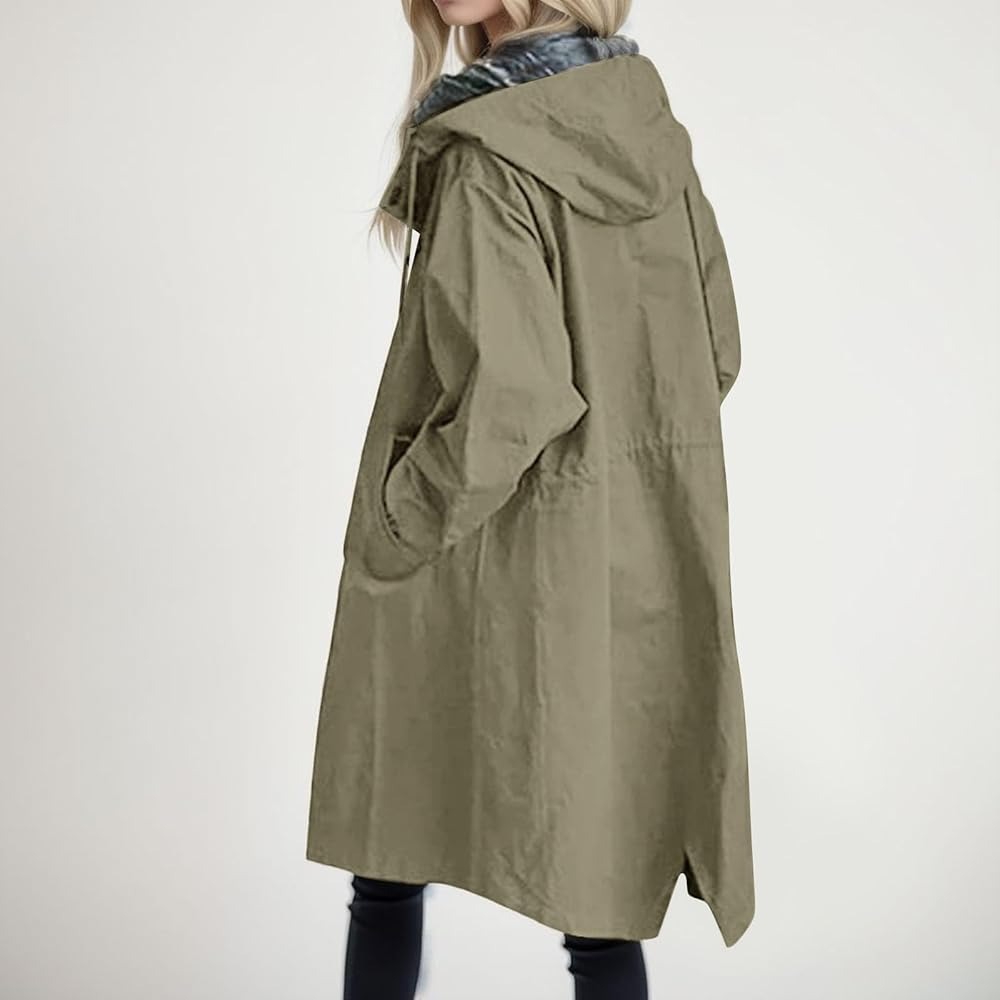 waterproof trench coat with hood