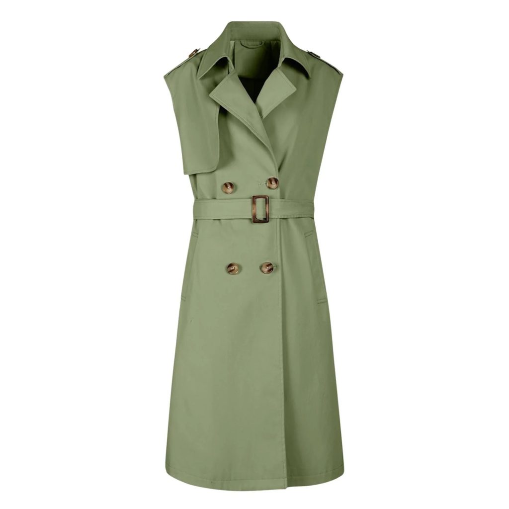 sleeveless trench coat