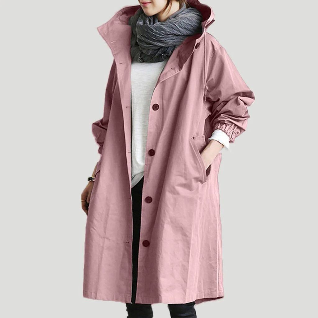 waterproof trench coat with hood