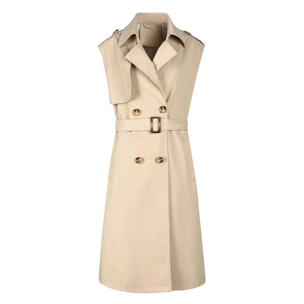 sleeveless trench coat